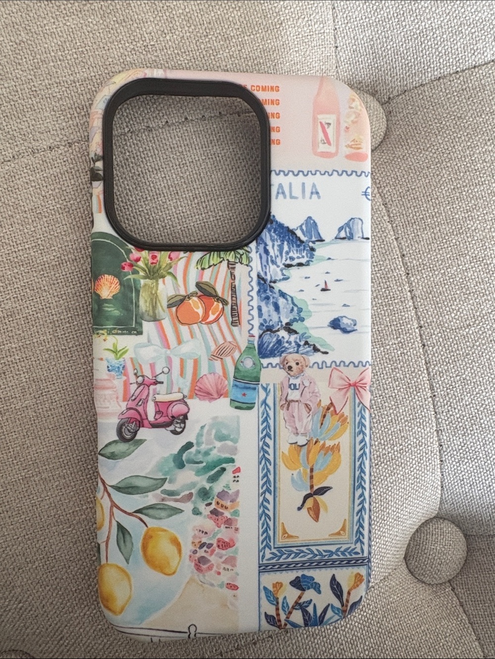 iPhone 14 Colorful Mediterranean Patchwork Phone Case